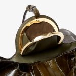 FENDI Spy Olive green inlaid hagfish leather bag - Image 6